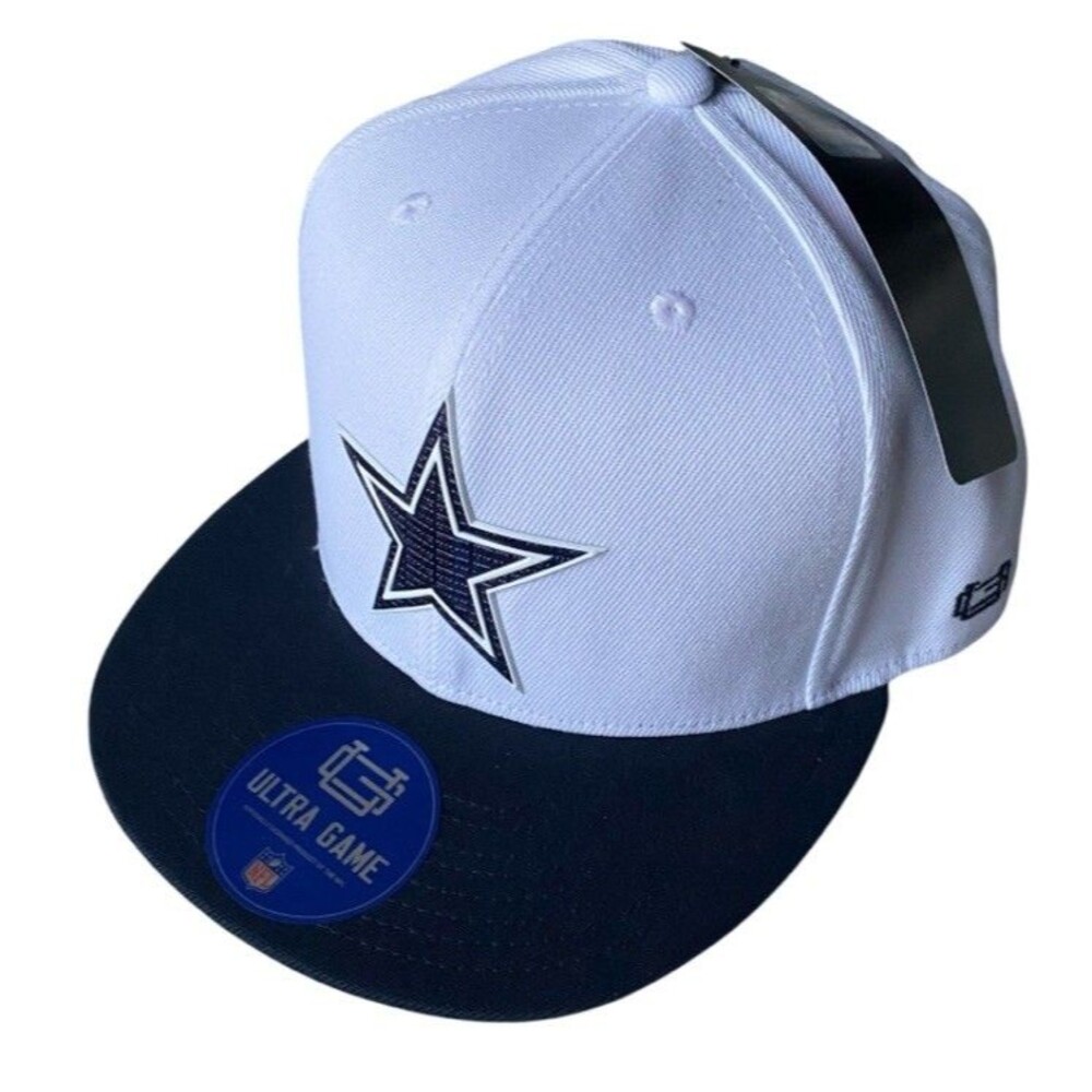 NFL Dallas Cowboys NFL White Navy Blue Cap Hat Sz OSFM New